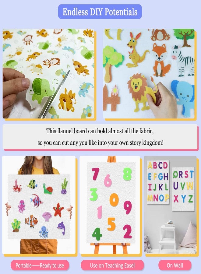 BXI Felt Flannel Board for Toddlers - 16 X 12 X 0.4 Inches, Pack of 4 Preschool Activities Story Boards Storage Bag, Playboards Storytelling Board for Interactive Teaching - Image 5